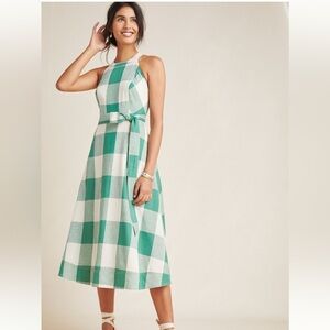 Anthropologie Maeve Greta Gingham Dress